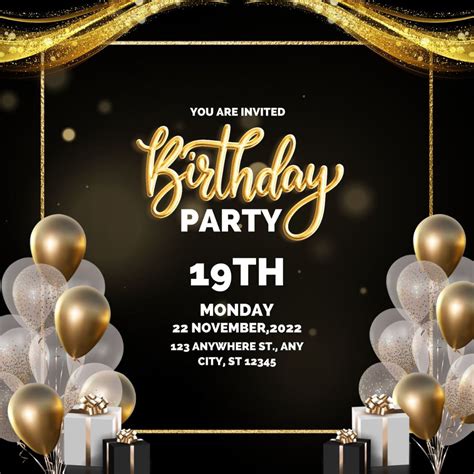 birthday invitations templates free